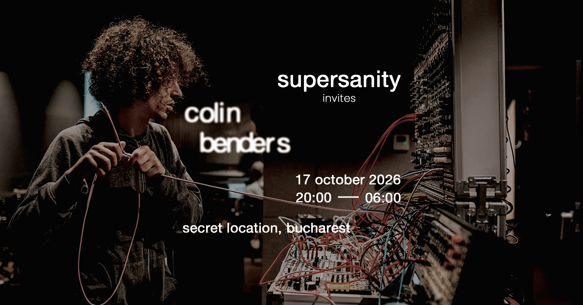 Supersanity Invites Colin Benders Live