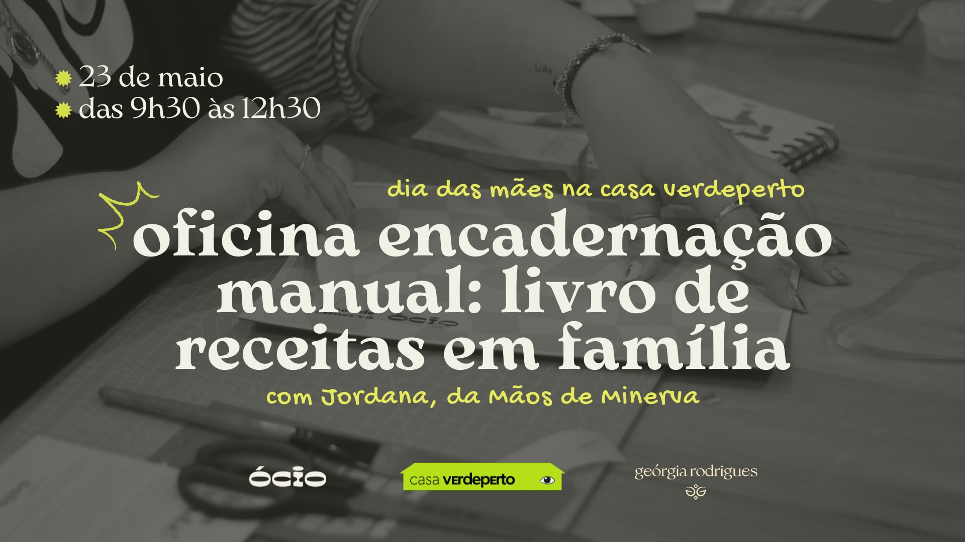 Encadernação Manual: Livro De Receitas Com Casa Verdeperto