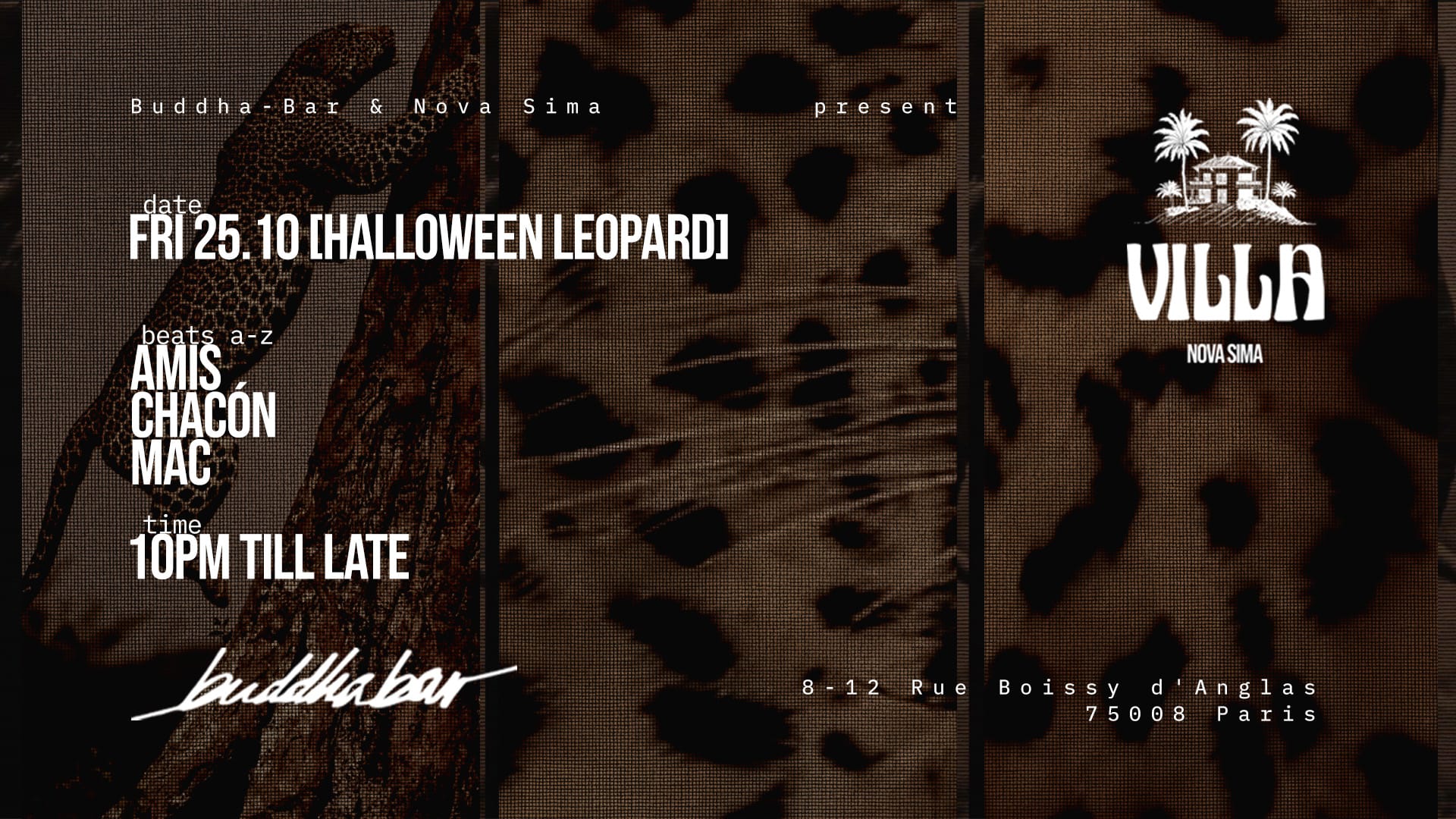 Buddha Bar X Villa Nova Sima [Halloween Leopard Party]