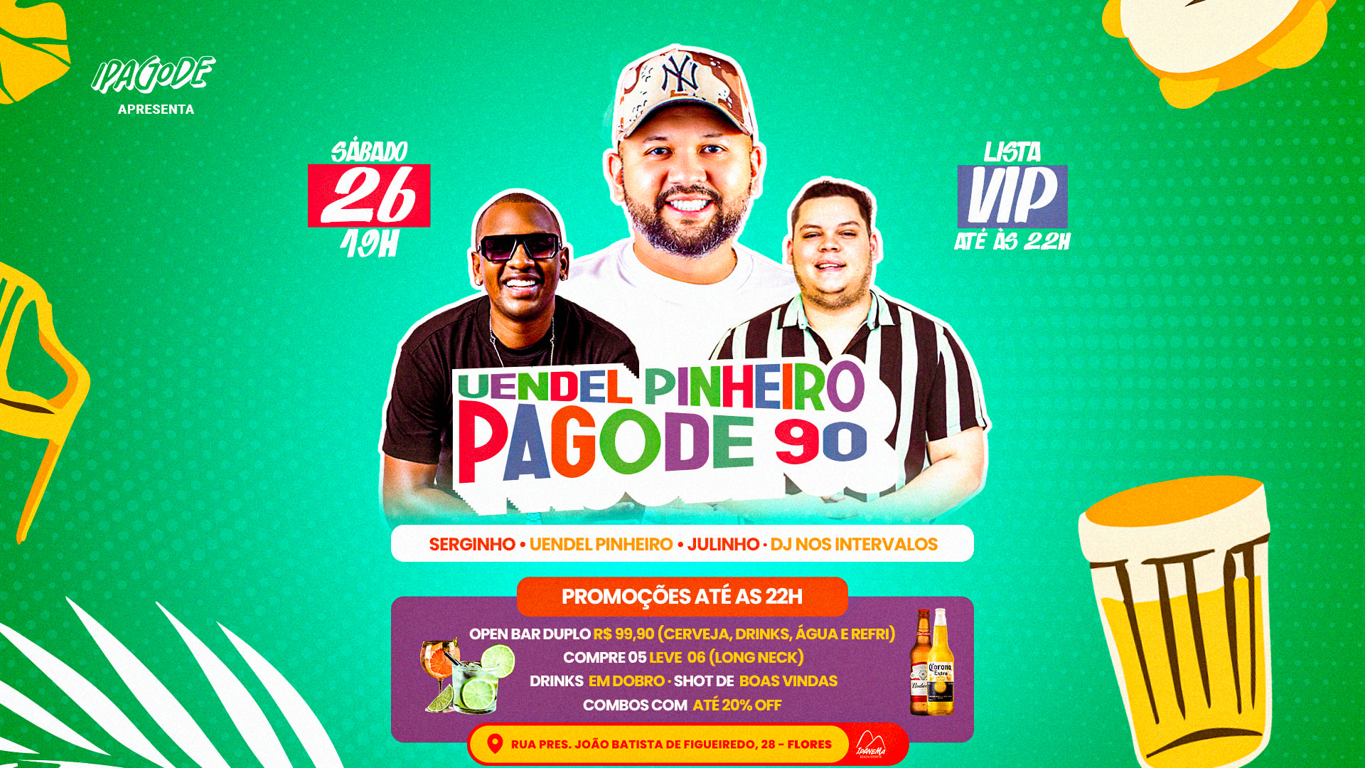 Uendel Pinheiro No Pagode 90 | Ipagode