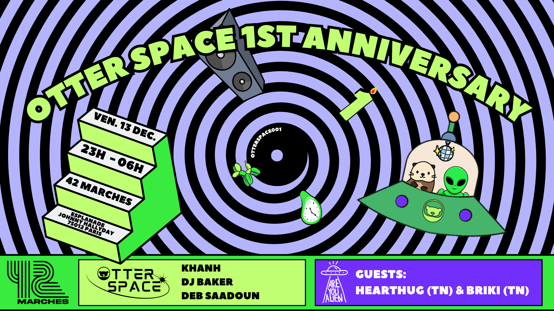 Otter Space 1st Anniversary / Guests : Are You Alien (Tn)