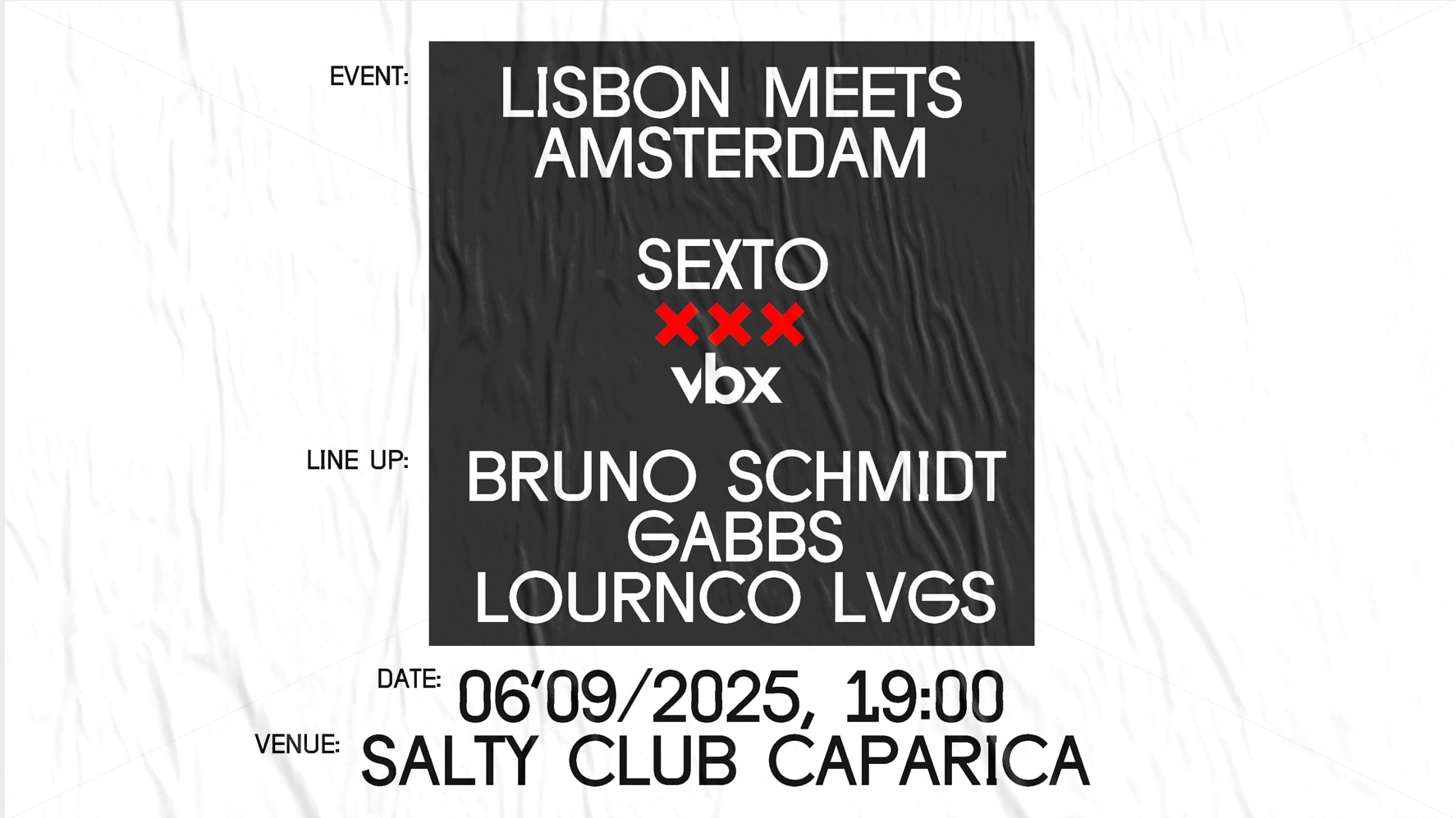 Sexto X Vbx W/Bruno Schmidt, Gabbs, Lournco Lvgs