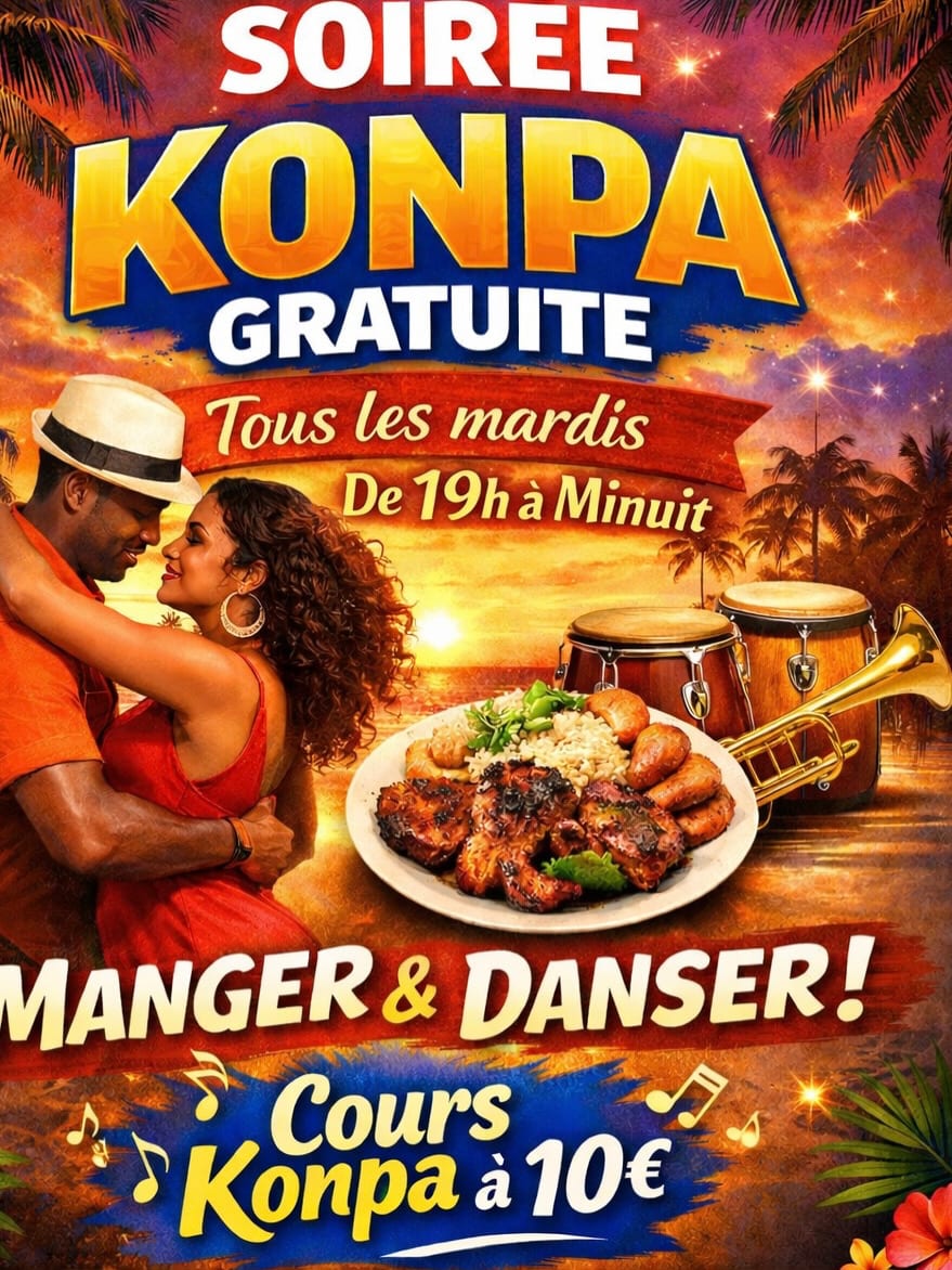 Cours Konpa + Soirée + Manger