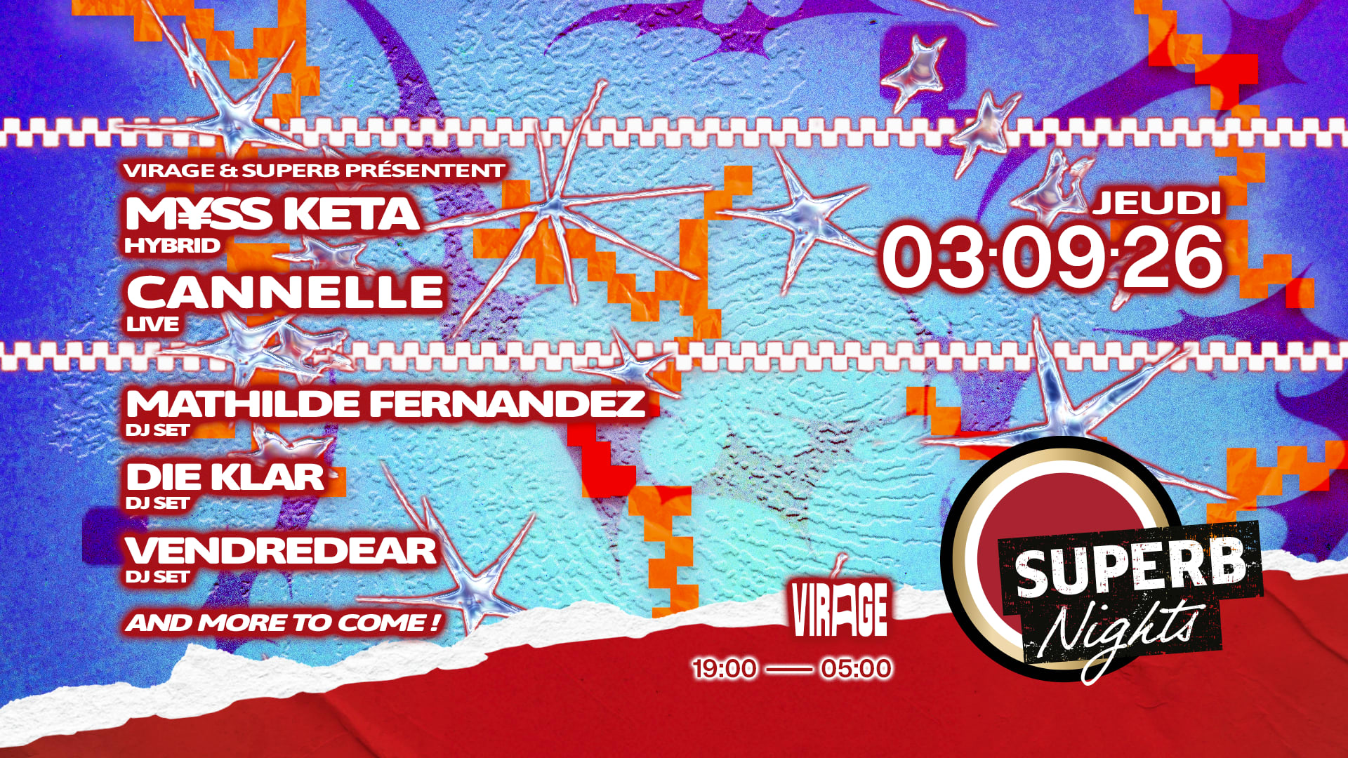 Superb Night: M¥Ss Keta, Cannelle (Live), Mathilde Fernandez