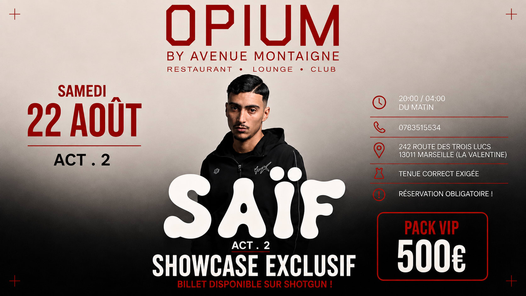 Showcase Saïf Opium