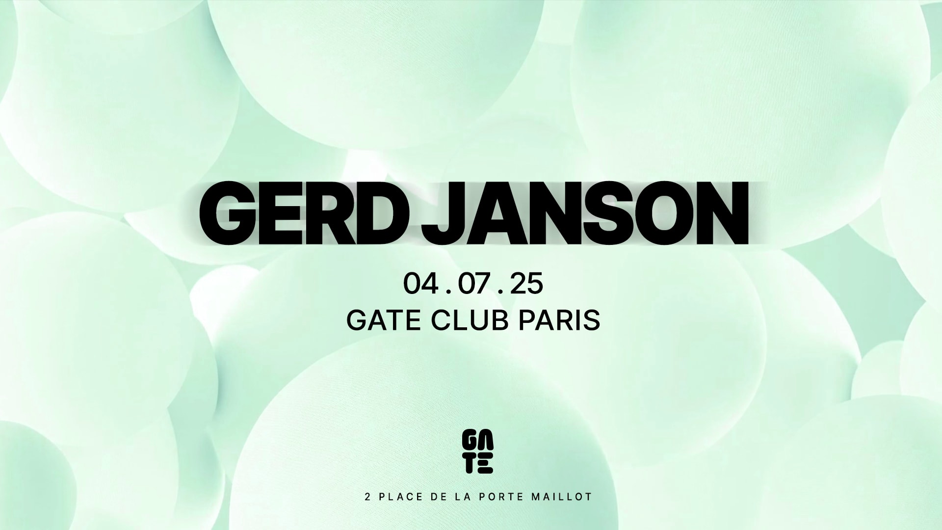 Gerd Janson At Gate Club Paris
