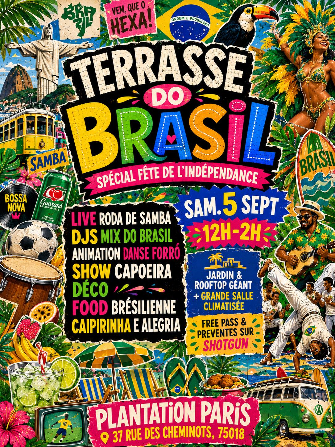 Terrasse Do Brasil – Spécial Fête De L’Indépendance 🇧🇷