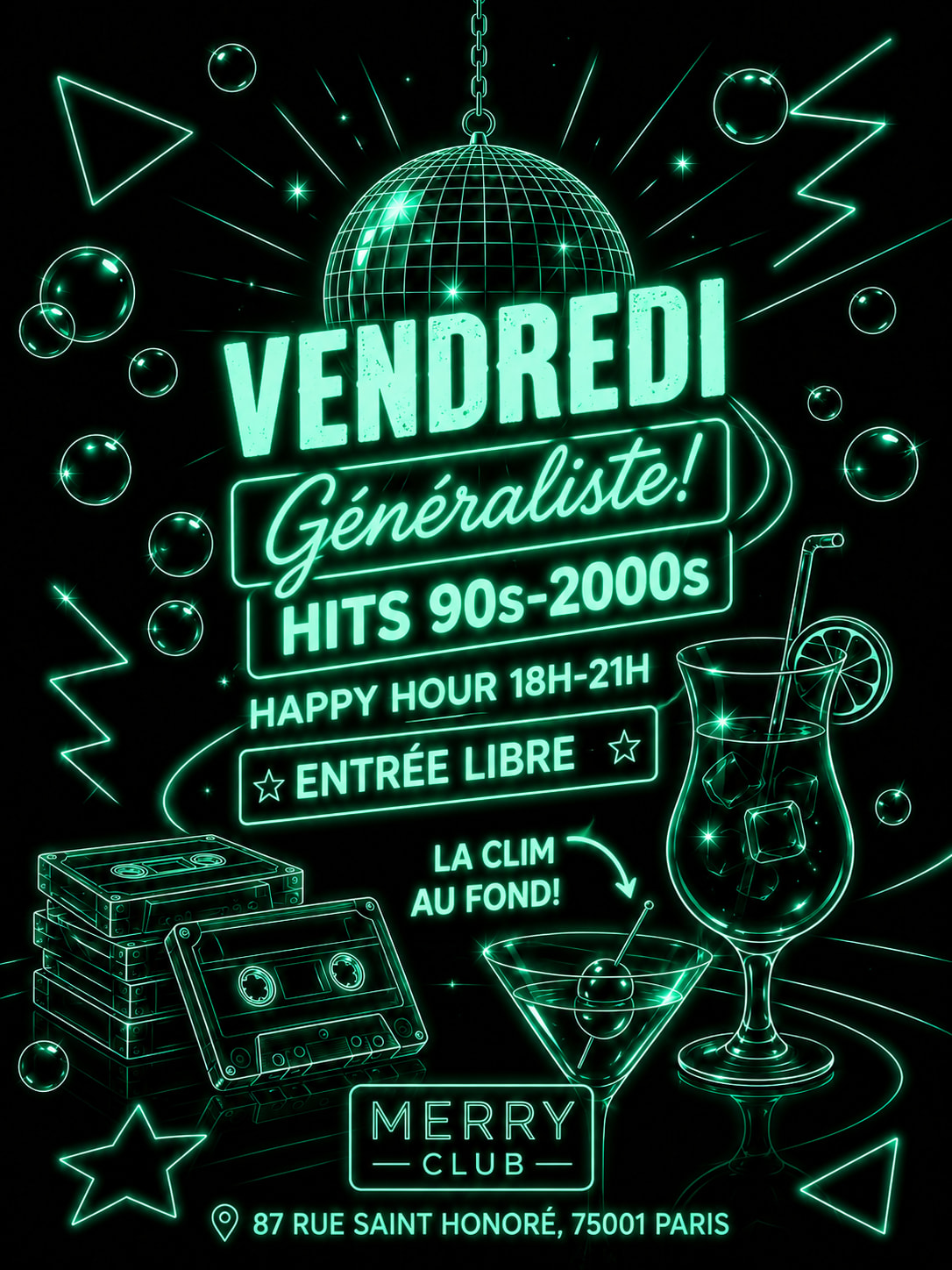 Merry Friday - Rock Hits 90s-2000 De 18h À 5h30