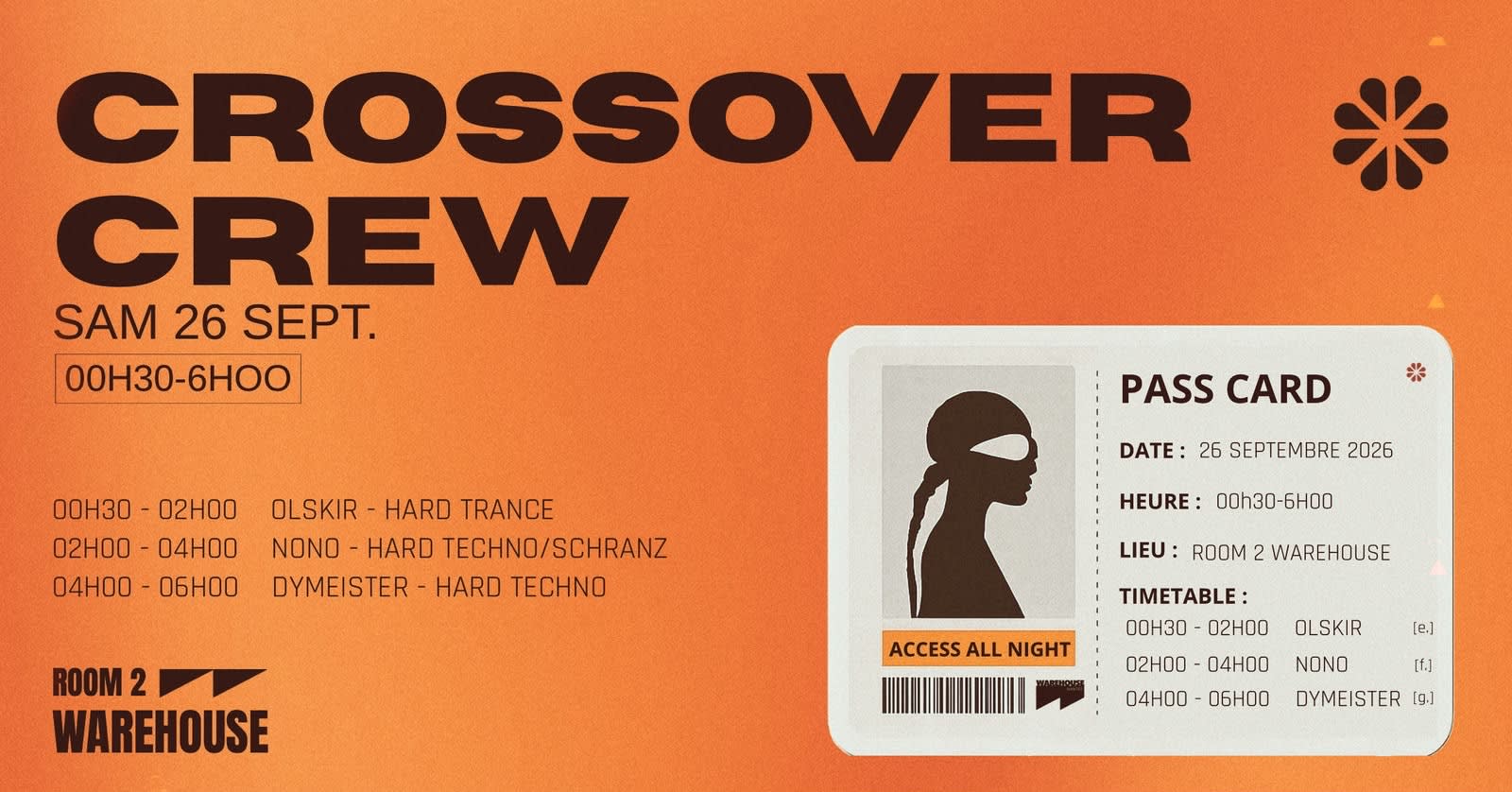 Crossover Crew En Room 2 Du Warehouse !