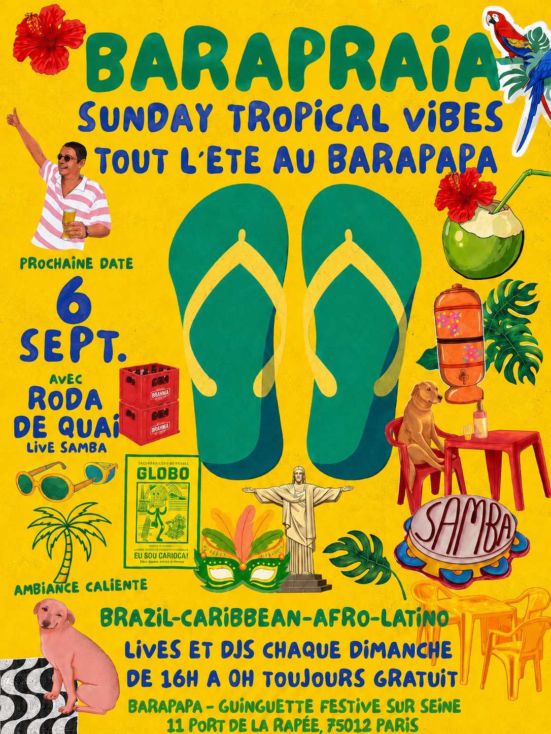 Barapraia - Sunday Tropical Vibes Au Barapapa !