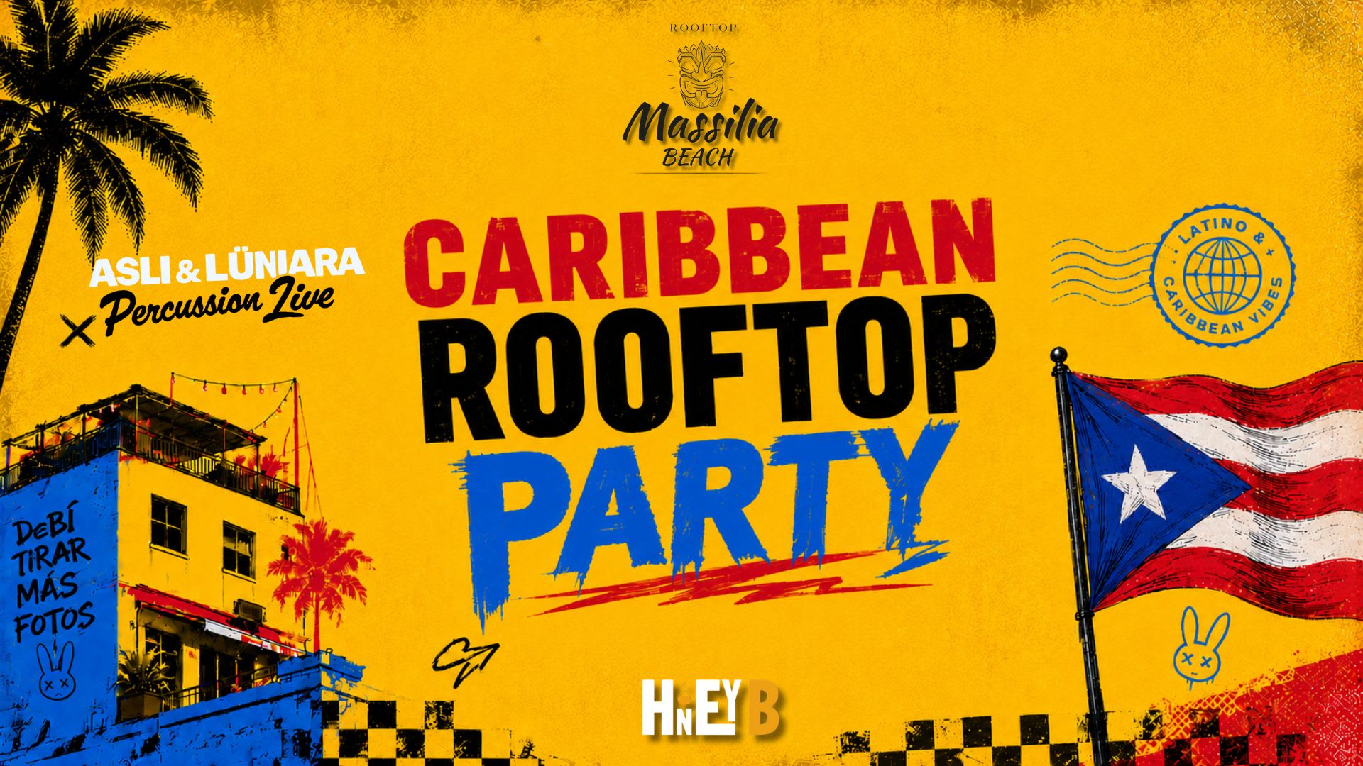Caribbean Rooftop Party - Bad Bunny Edition