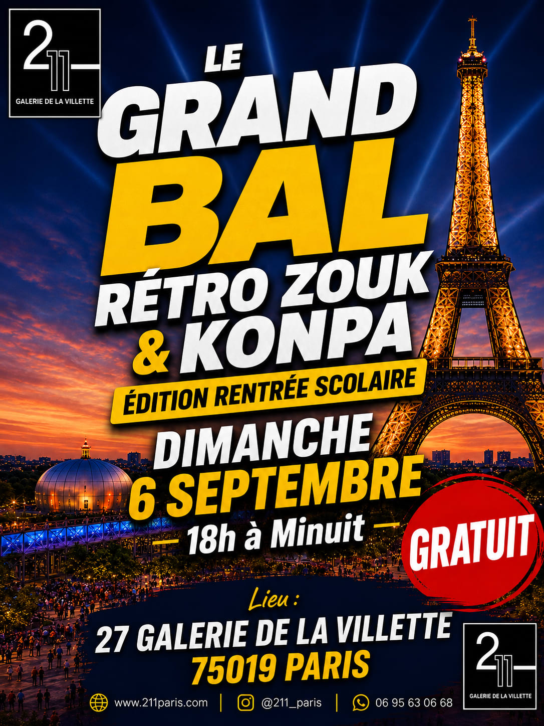 Le Grand Bal De Zouk Rétro & Konpa
