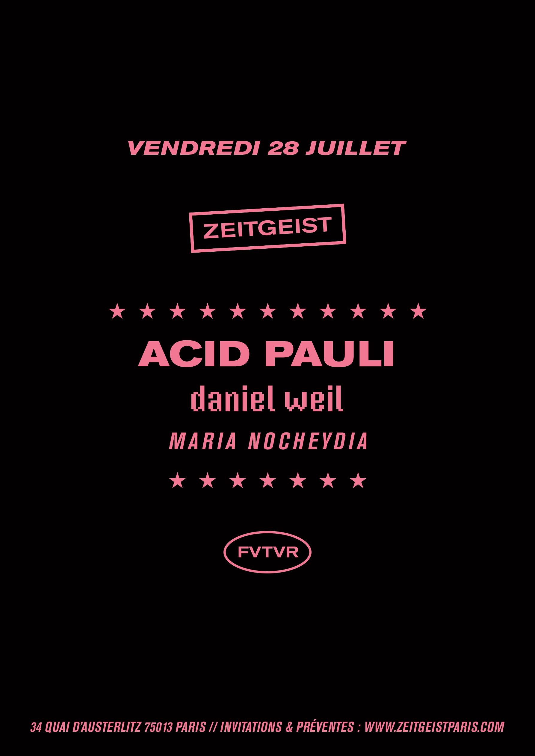 Fvtvr : Astradanza X Acid Pauli & Guests