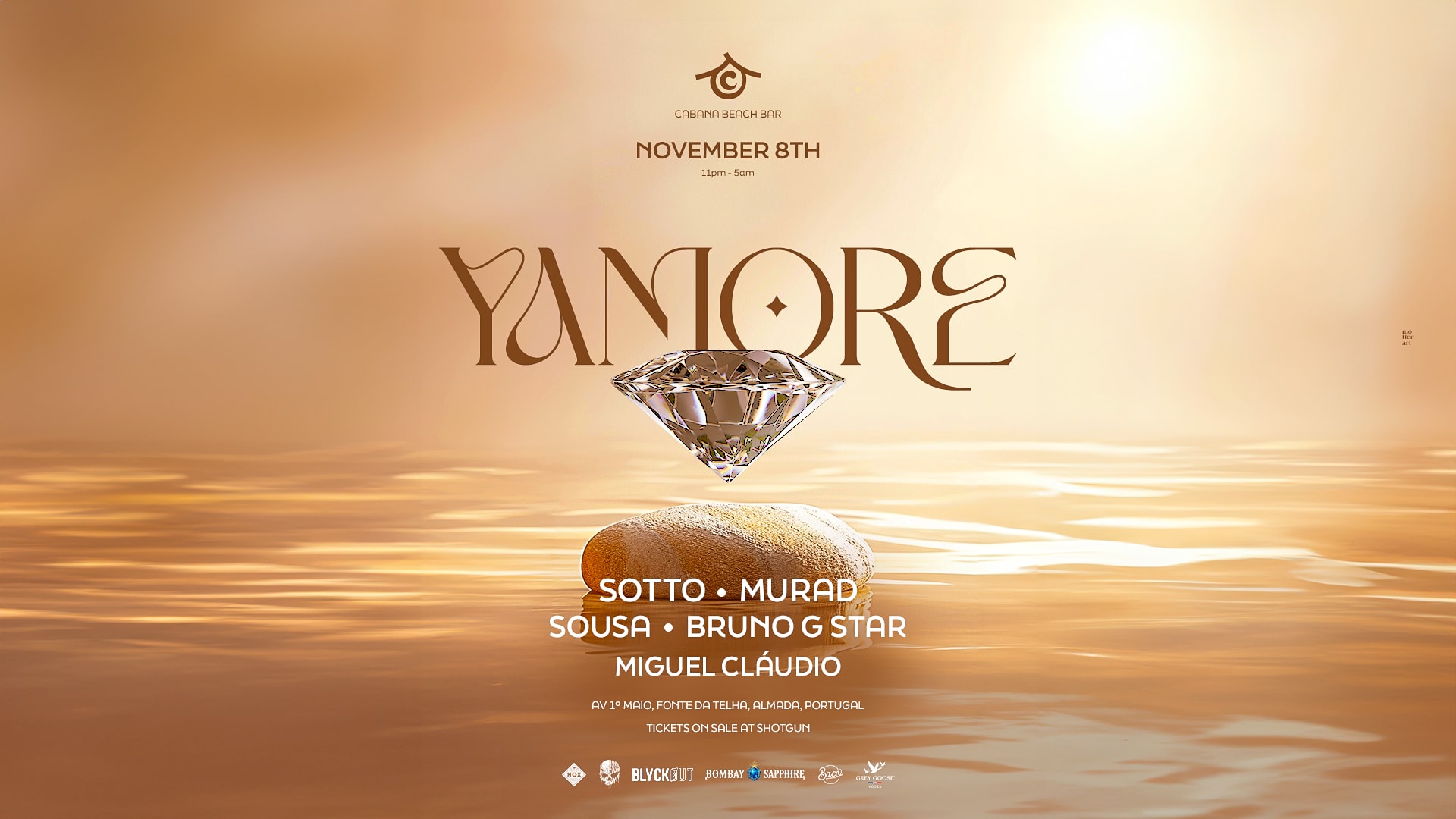 Yamore X Cabana Beach Bar | November 8th