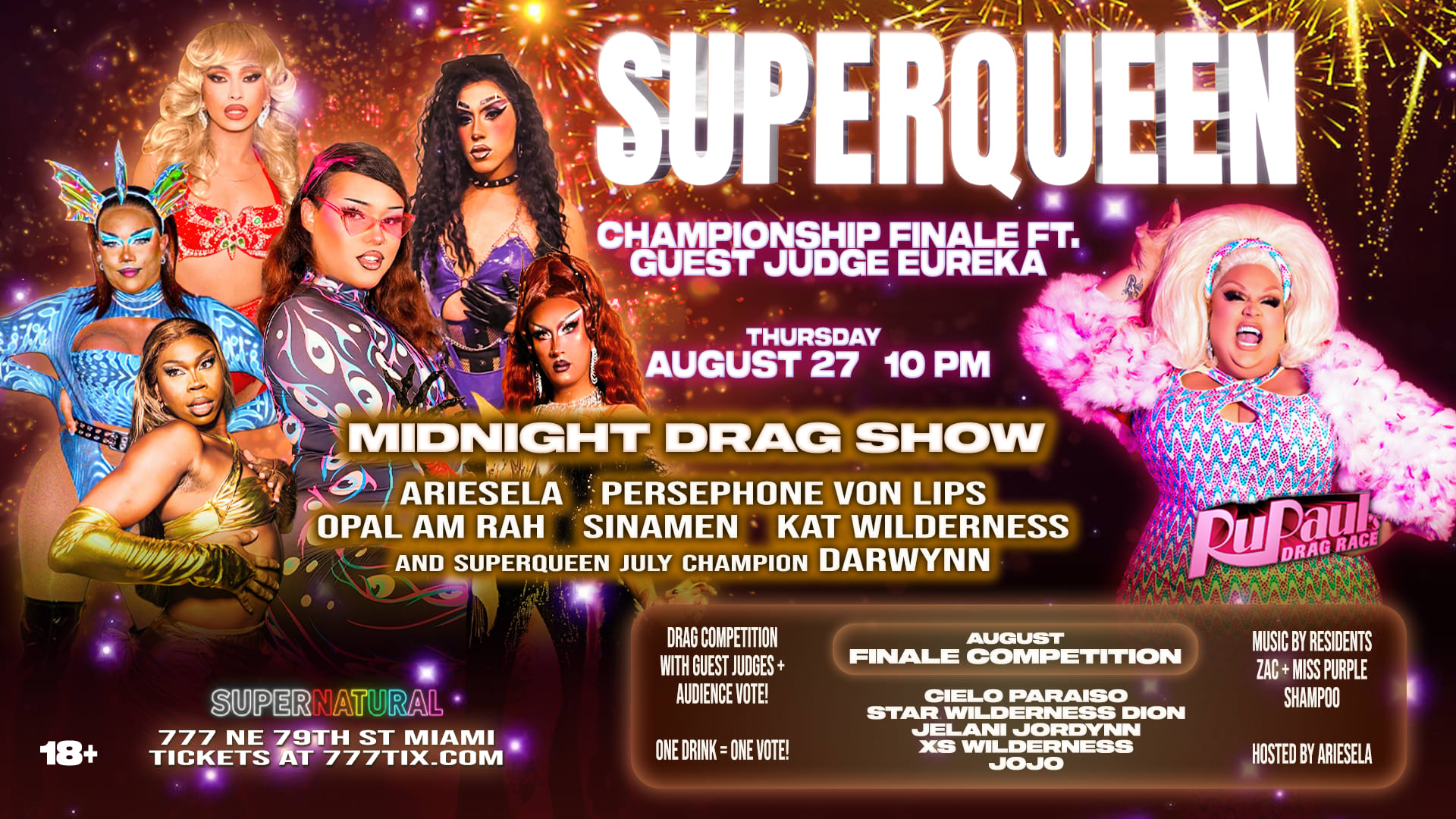 Superqueen Aug Finale: Guest Judge Eureka Ohara