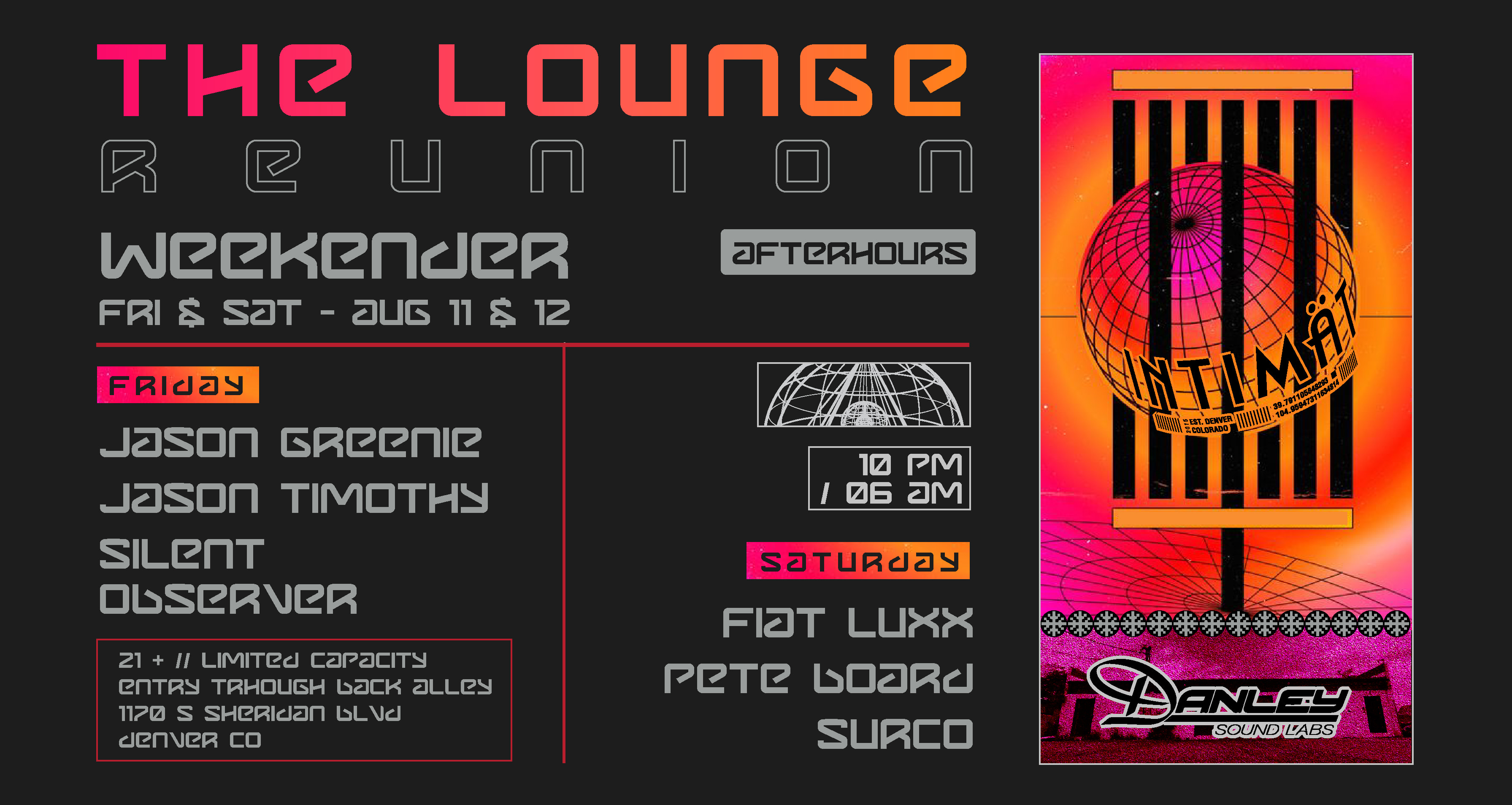 The Lounge Reunion - Saturday Night