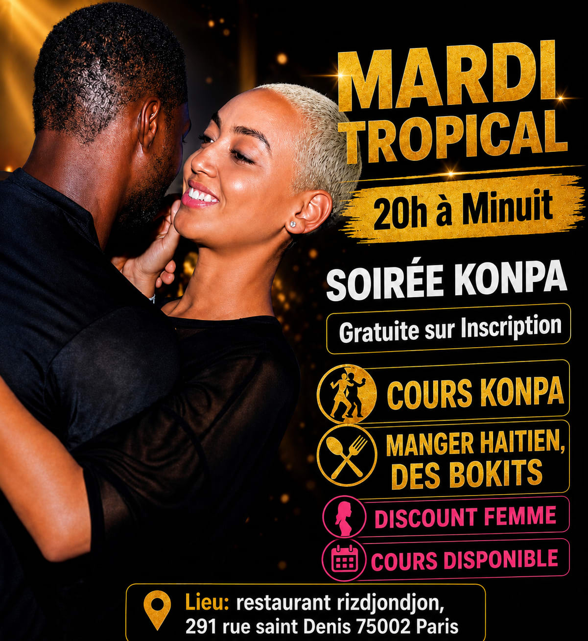 Soirée Zouk Et Konpa Gratuite