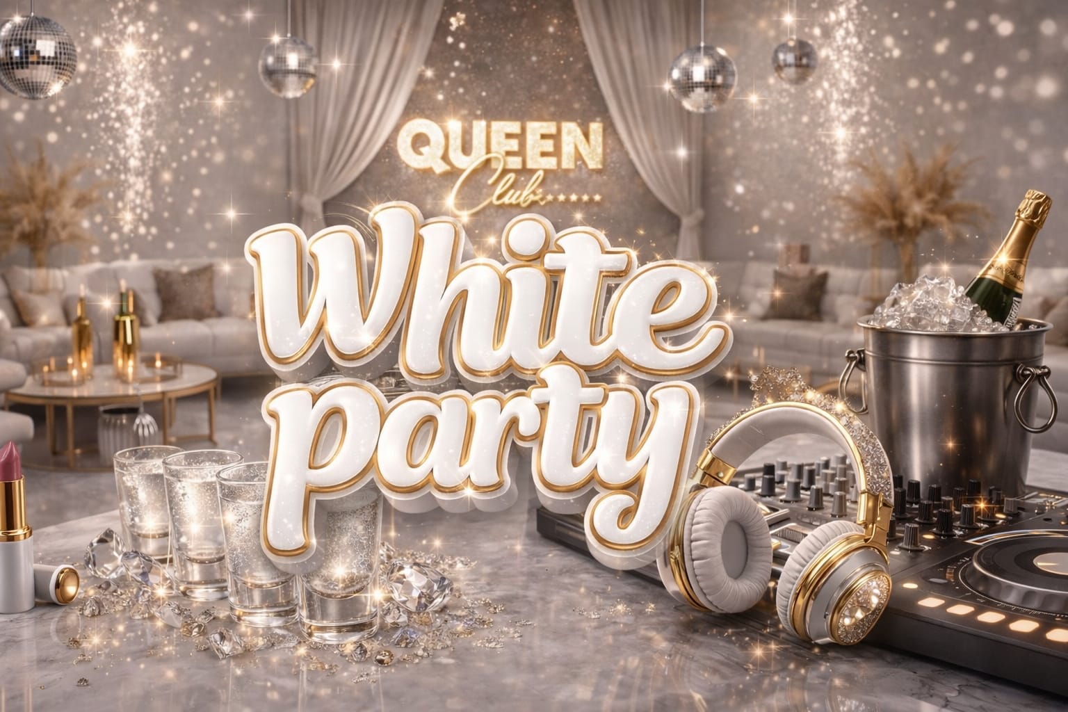 White Party Pop Girly Dj Redge Free Shot Dans Le Thème