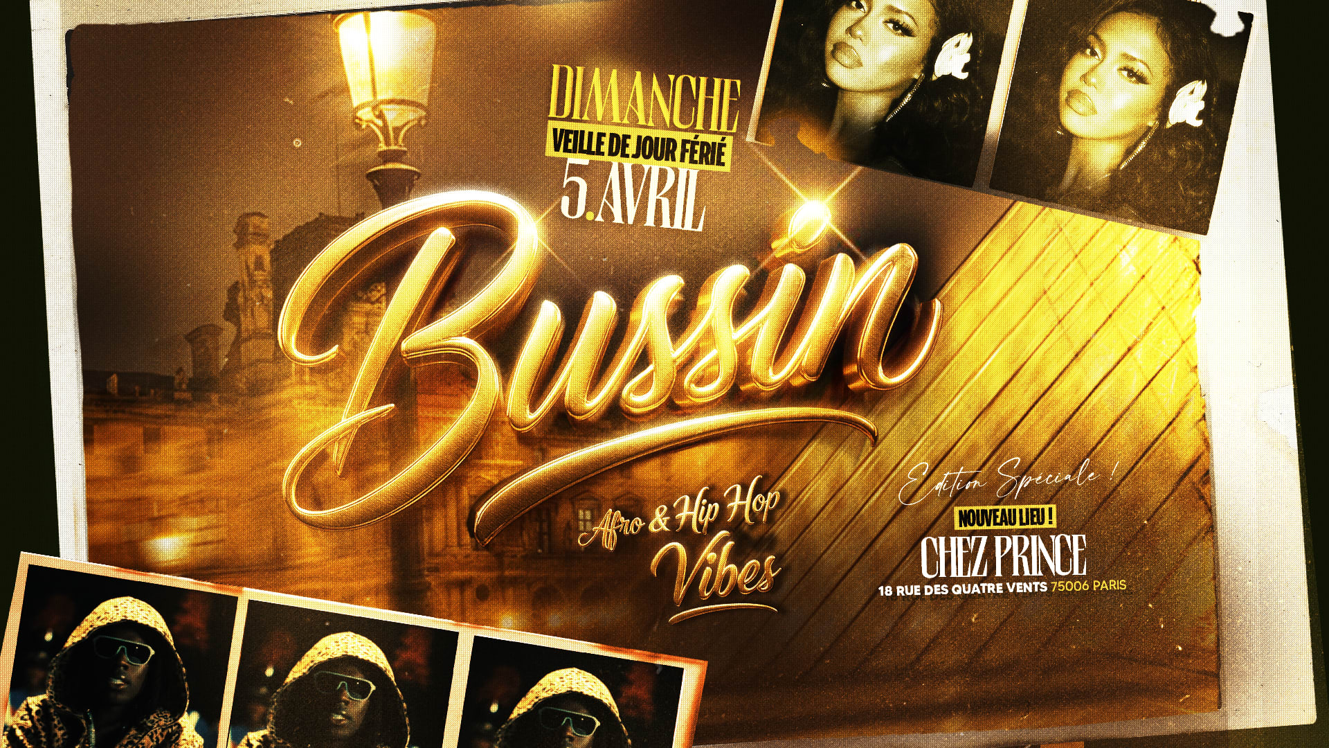 Bussin (Afro&Hiphop) - Nouveau Lieu + Veille De Jour Ferie