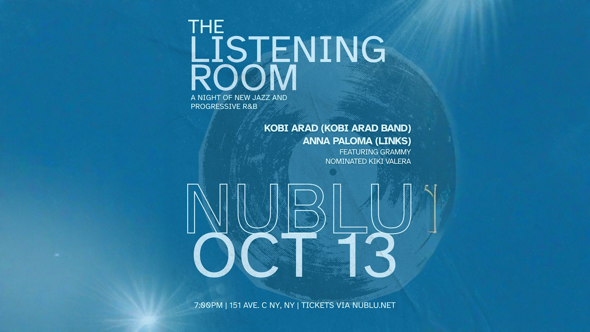 The Listening Room W/ Kobi Arad & Anna Paloma