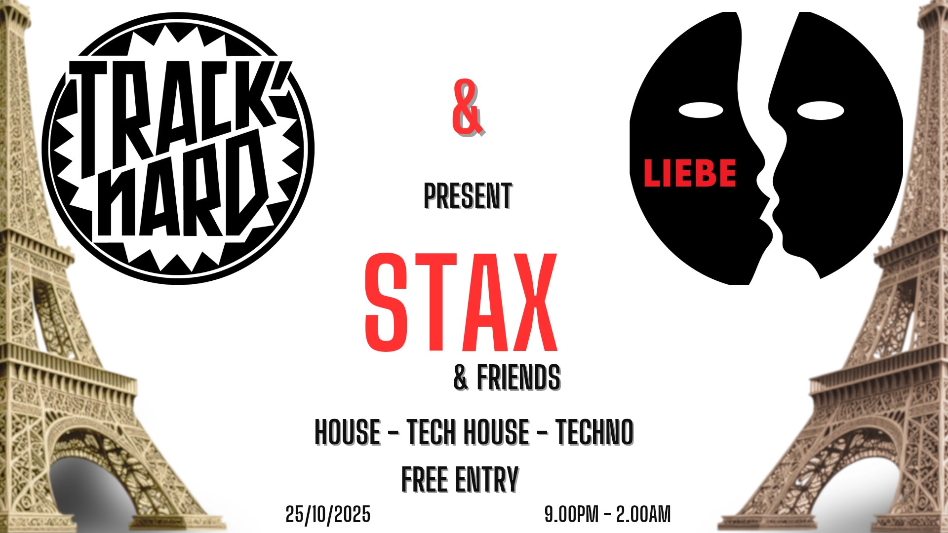 Liebe X Track'nard : Stax & Friends  All Night
