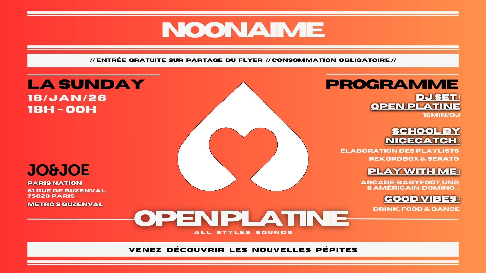 La Sunday - Dj Set, Connect, Food & Chill