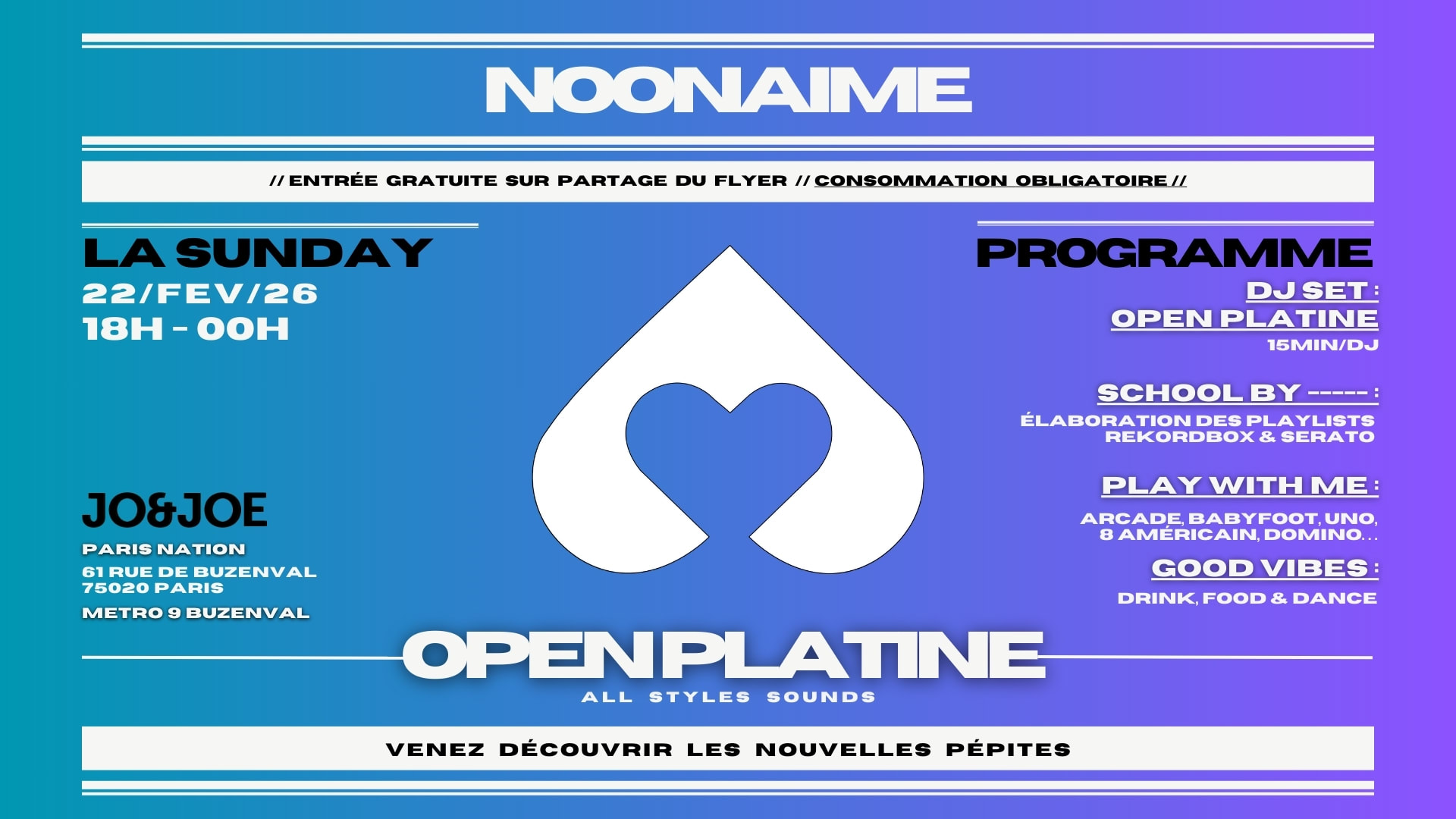 La Sunday - Dj Set, Connect, Food & Chill