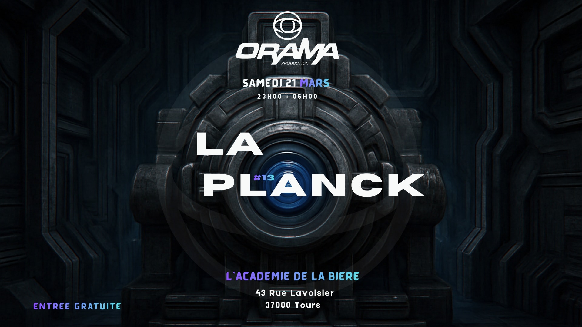 Orama : La Planck #13 À L'académie De La Bière (Tours)