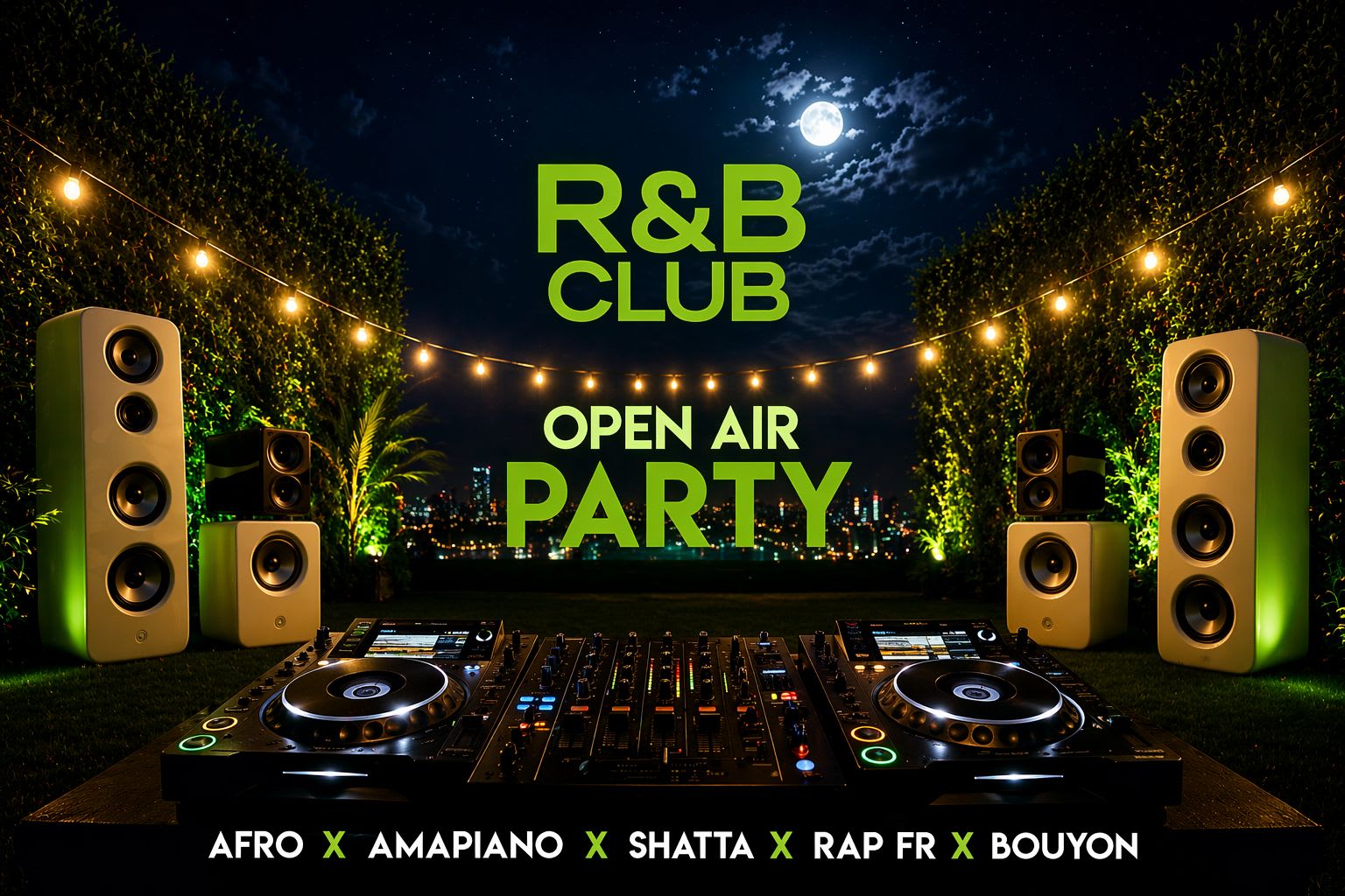 Open Air Party R&B Club Malia