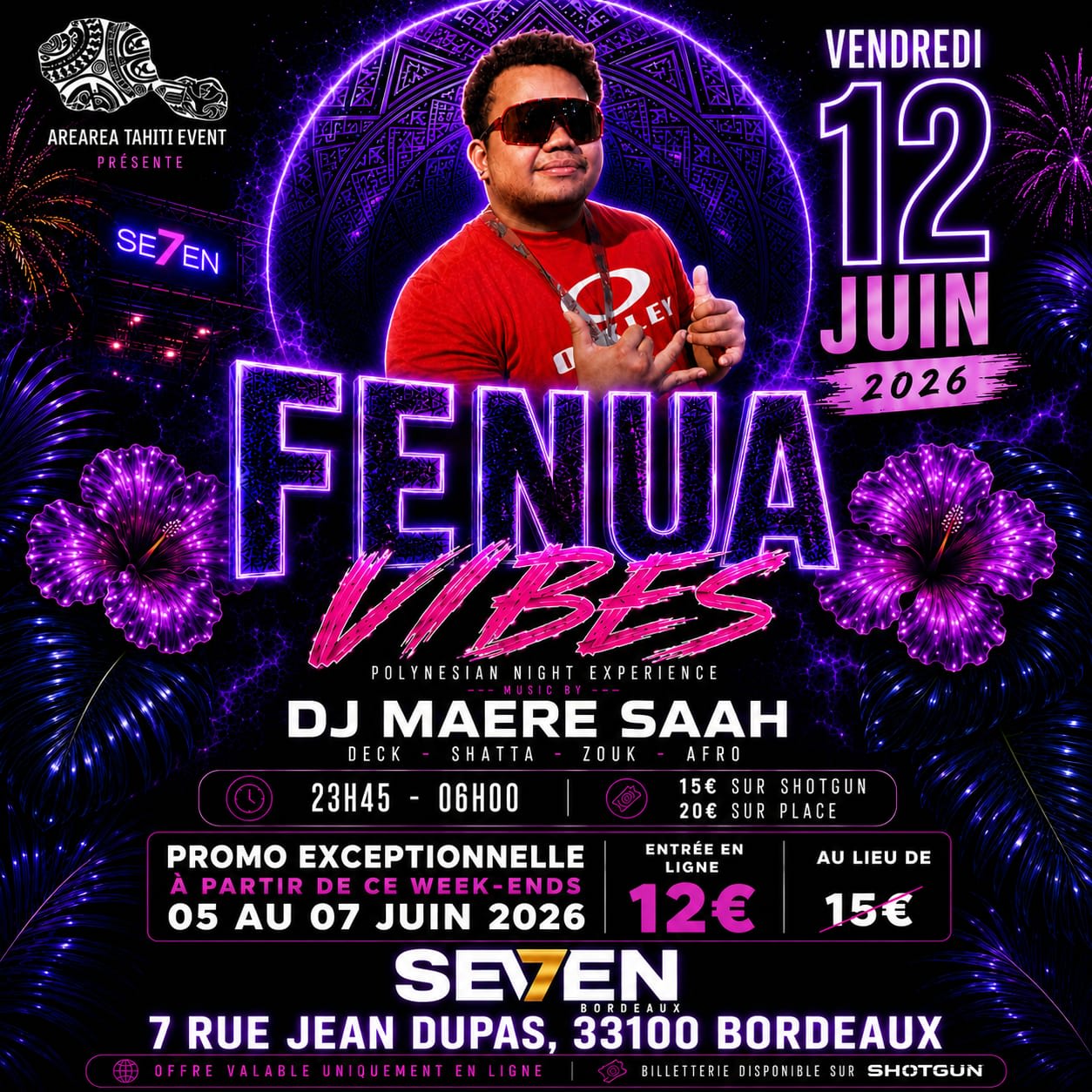 Fenua Vibes Dj Maere Saah X Arearea Tahiti Event