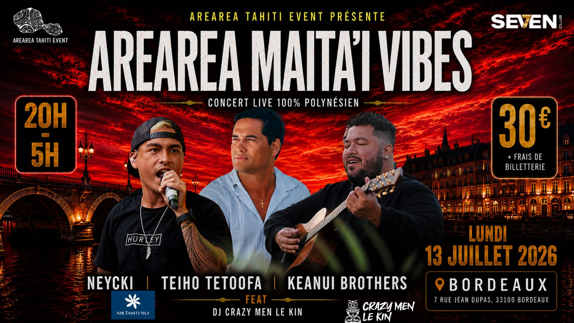 Arearea Maita’I Vibes Bordeaux X Teiho-Tetoofaxneyckixkeanui