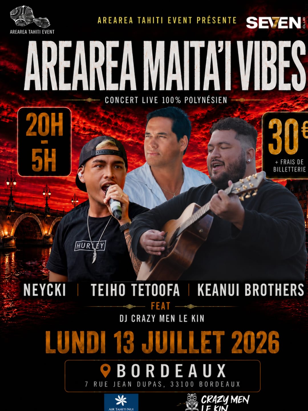 Arearea Maita’I Vibes Bordeaux X Teiho-Tetoofaxneyckixkeanui