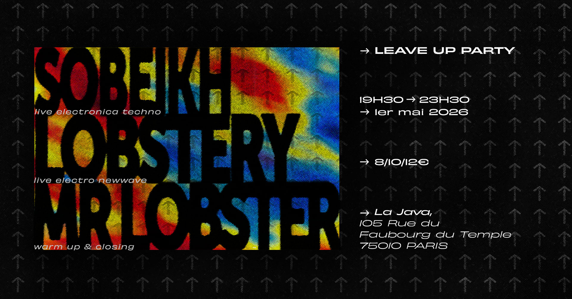 Leave Up Party - Lobstery, Sobeikh, Mr Lobster - Électro