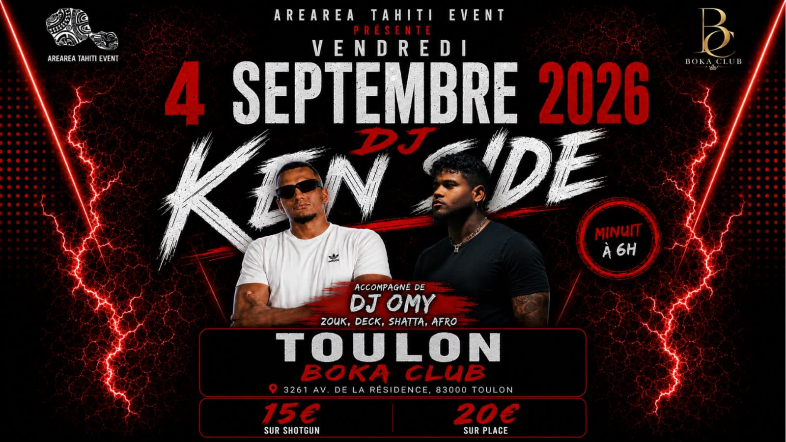 Tournée Dj Kenside 2026-2027 Toulon