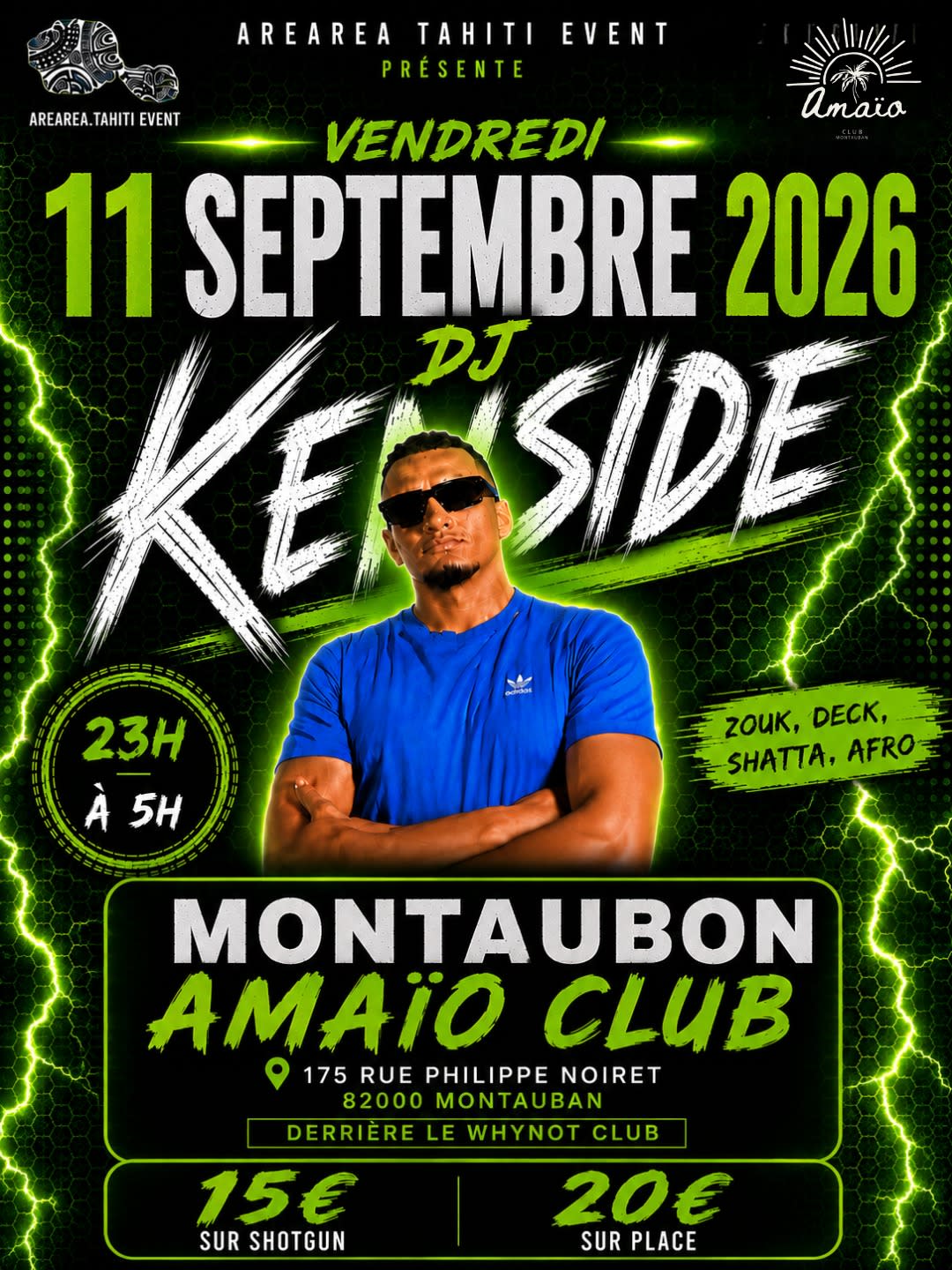 Tournée Dj Kenside 2026-2027 Montauban