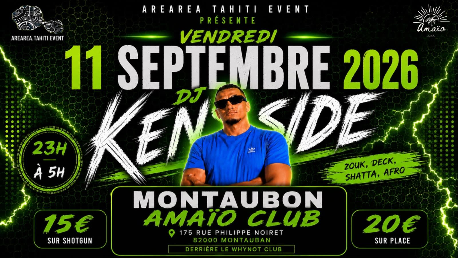 Tournée Dj Kenside 2026-2027 Montauban