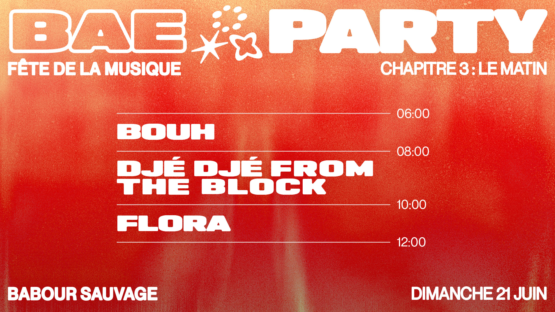 ¡After Fete De La Musique Sauvage: Bae Party ?