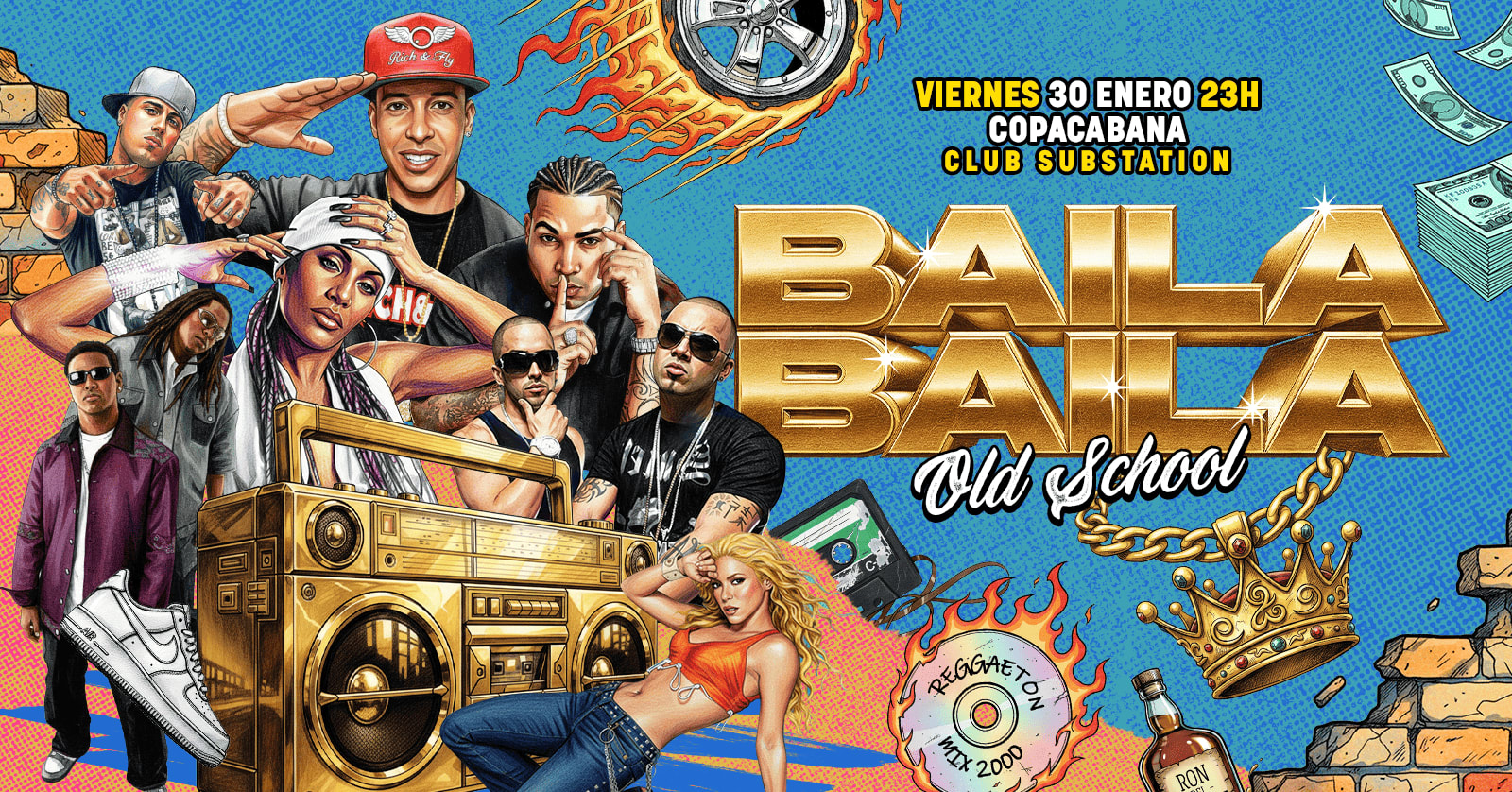 Fiesta Latina Baila Baila | Reggaeton Old School 30 Enero