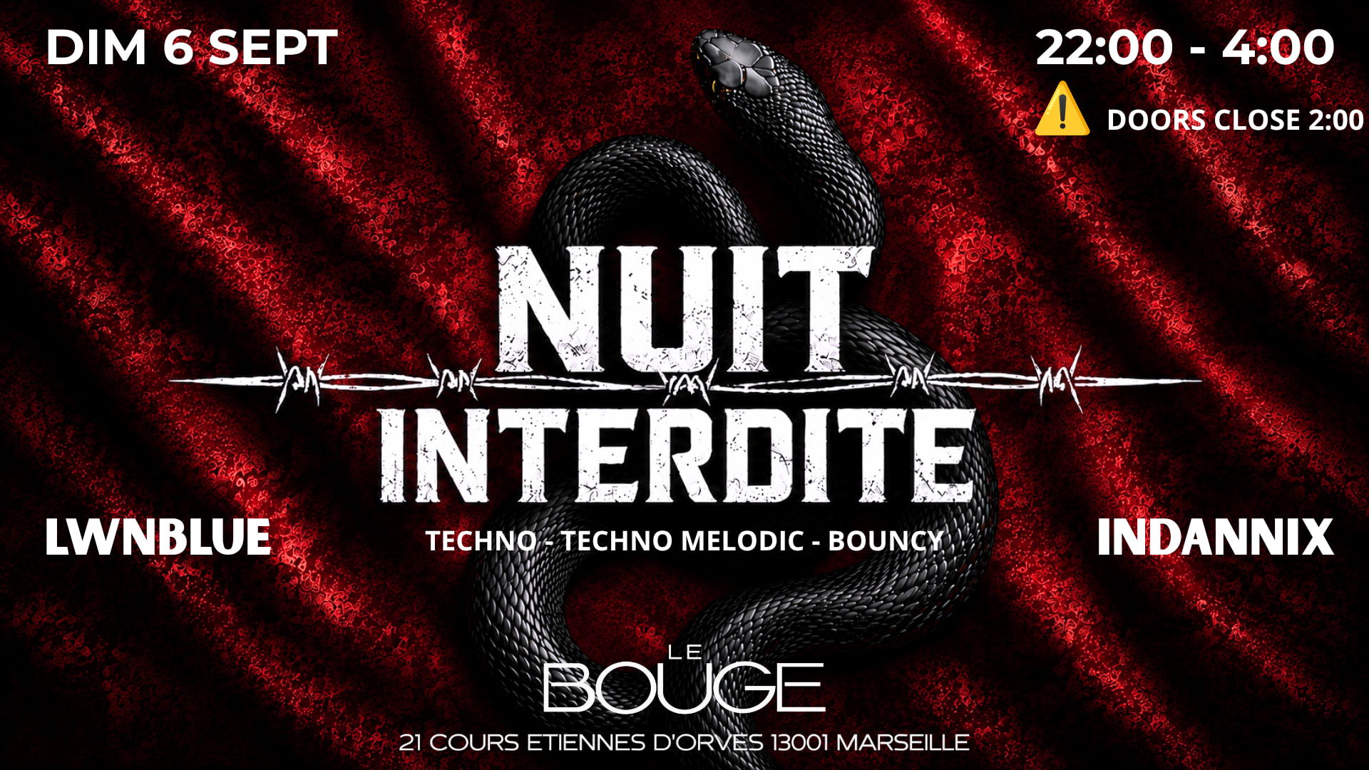 Nuit Interdite — Techno Vibes