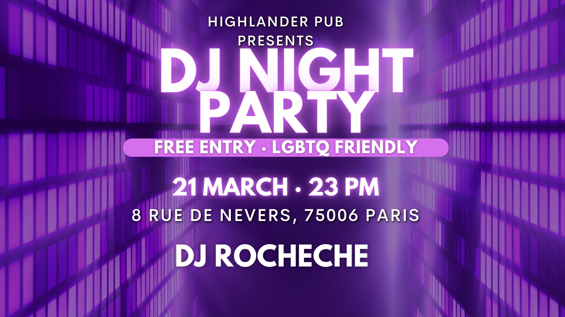 Saturday Dj Night Highlander