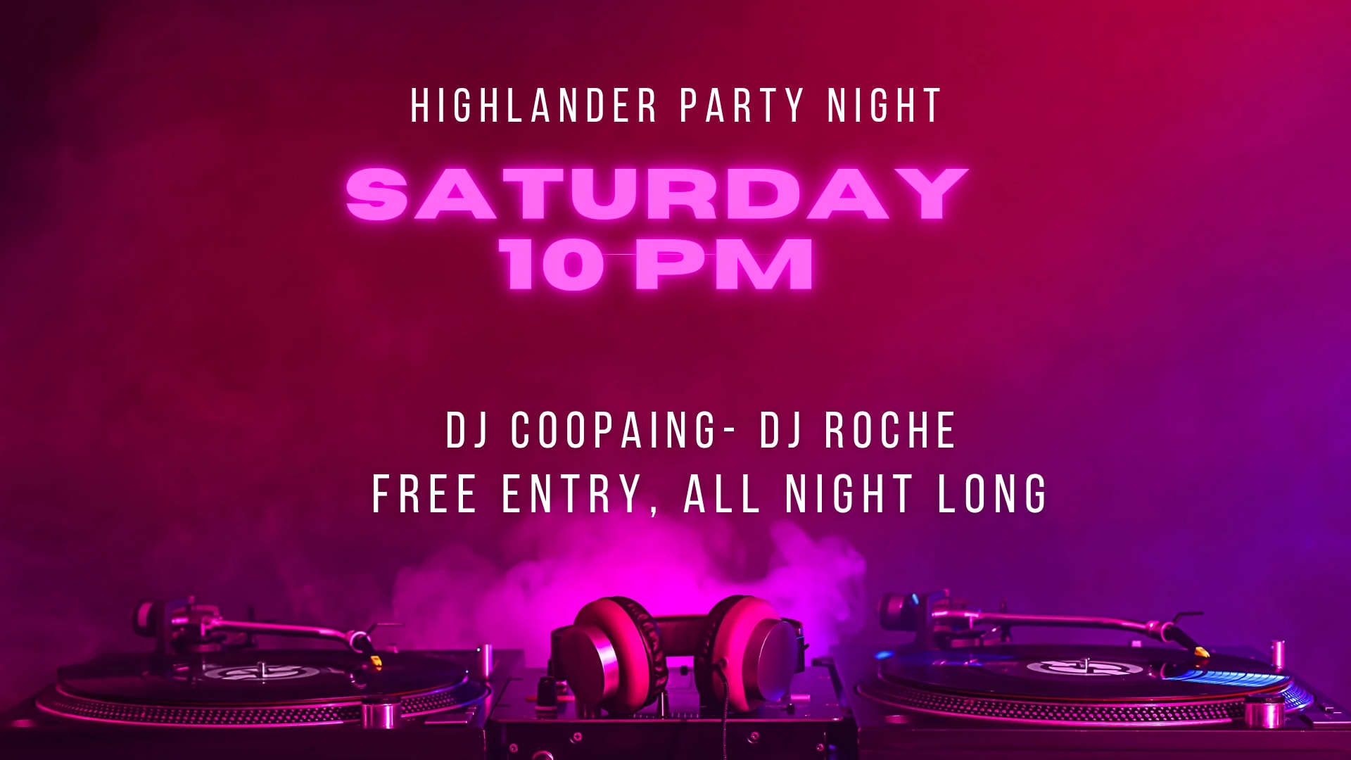 Highlander Party Night