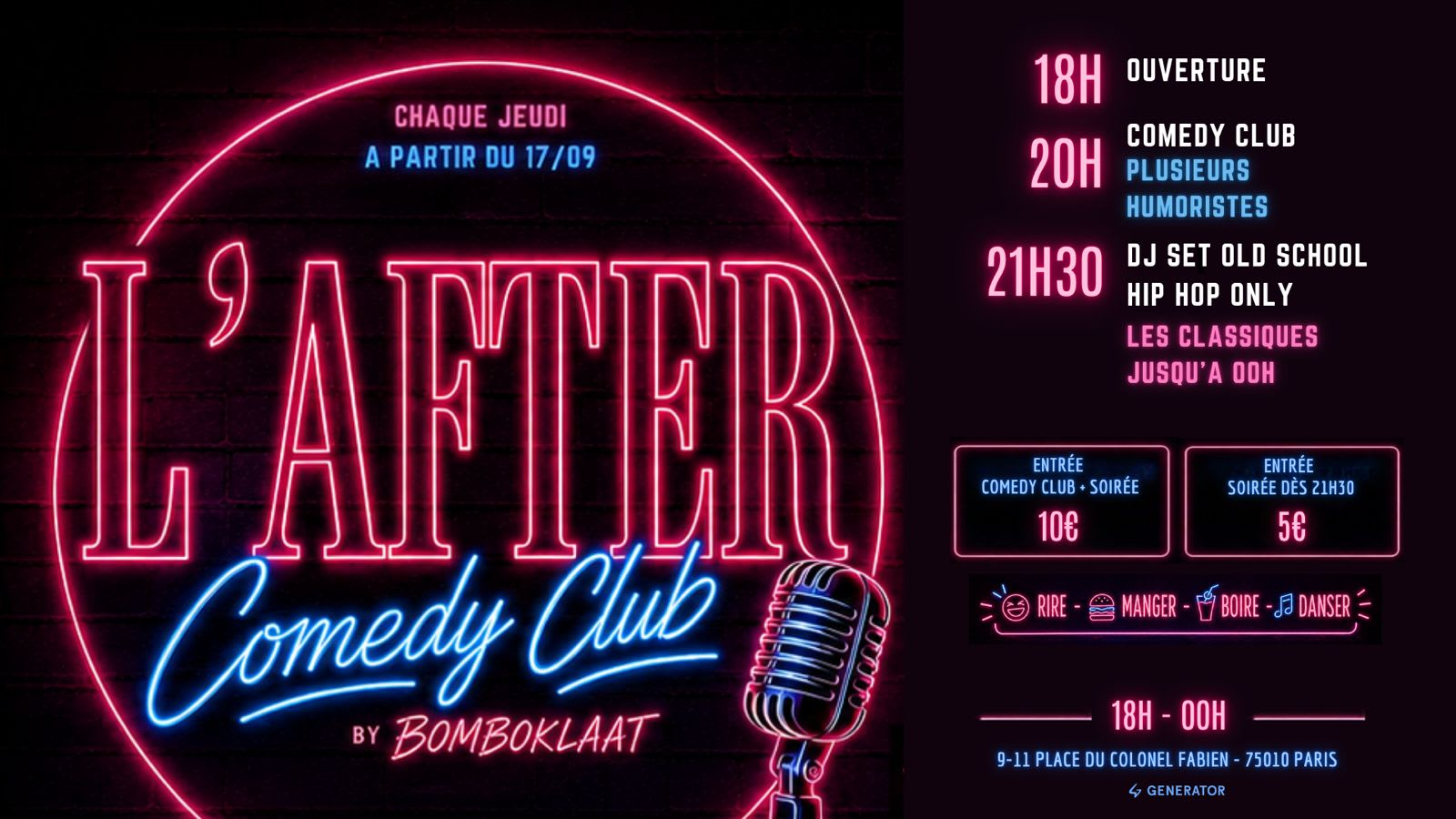 🎤 L'after Comedy Club