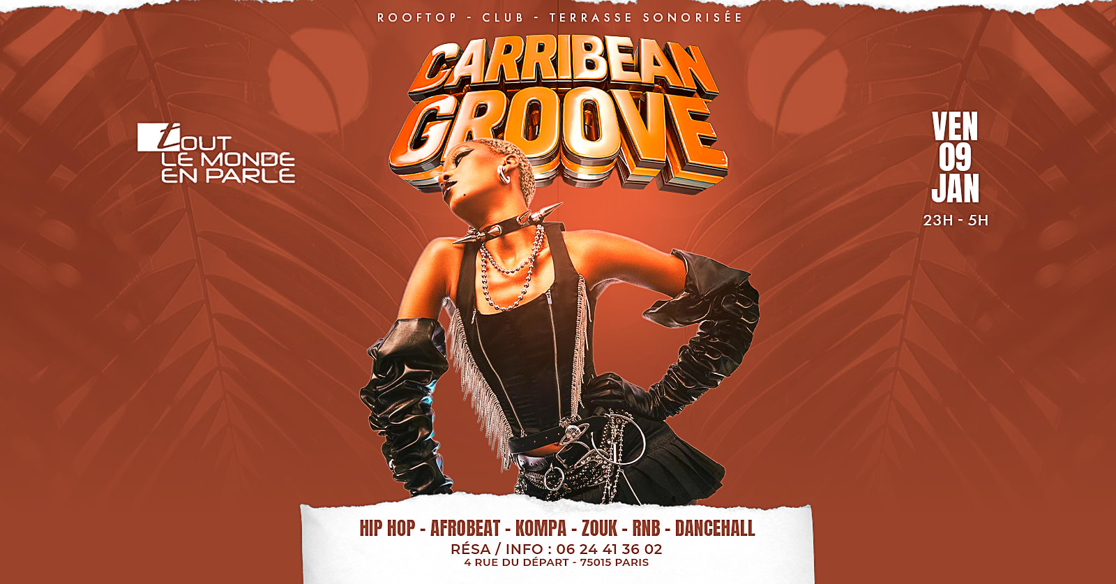 Soiree Caribbean Groove Club & Terrasse , Hiphop,Afrobeat
