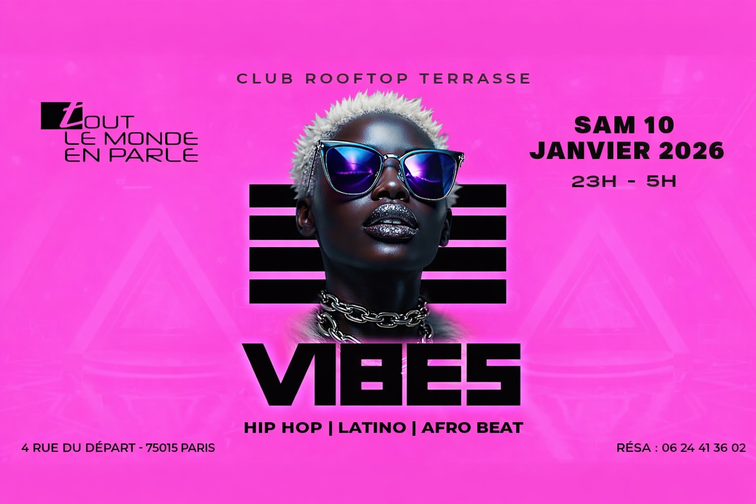Soiree Vibes /Rooftop / Club / Hiphop/Afrobeat /Latino