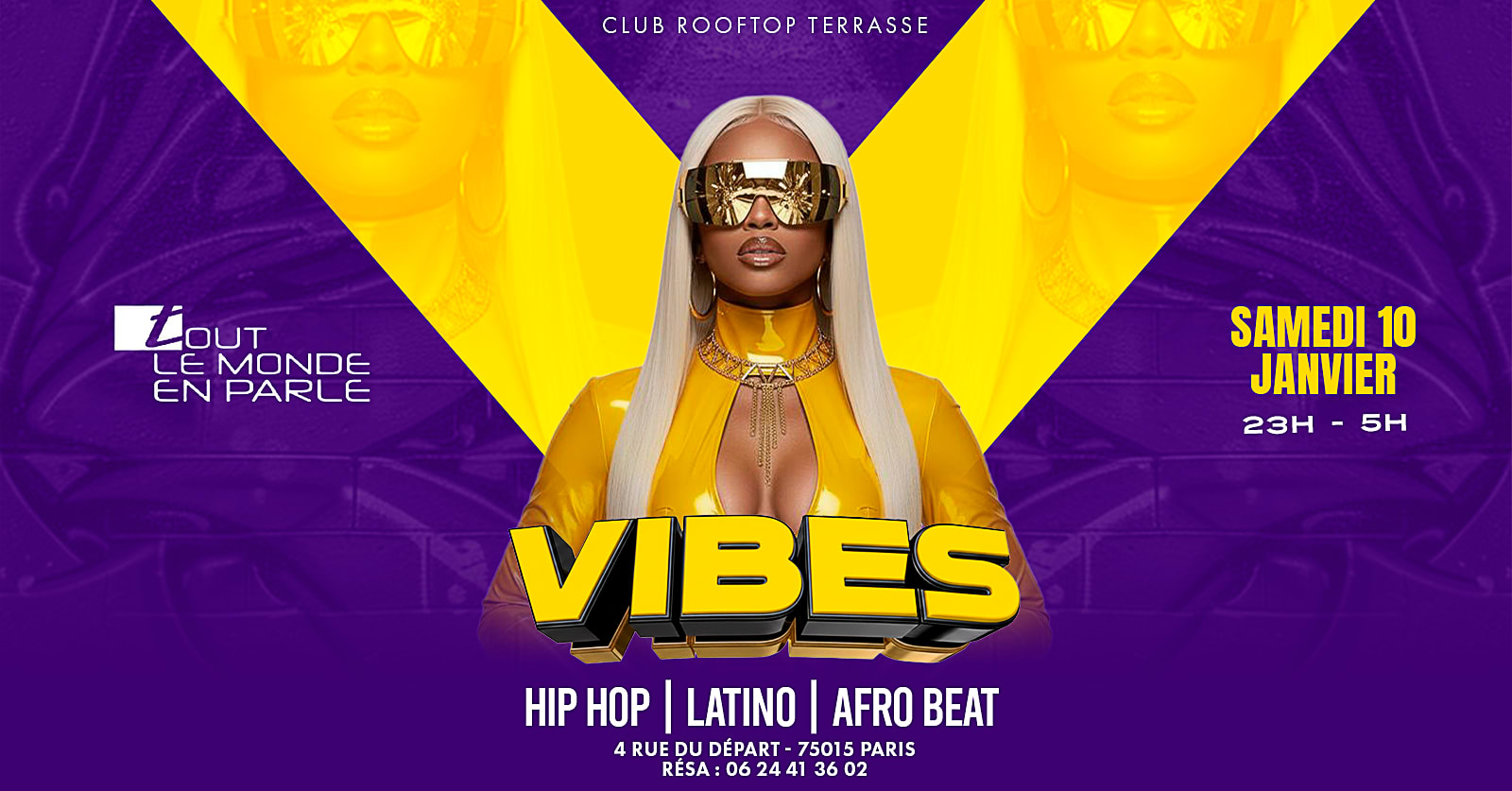 Soiree Vibes /Rooftop / Club / Hiphop/Afrobeat /Latino