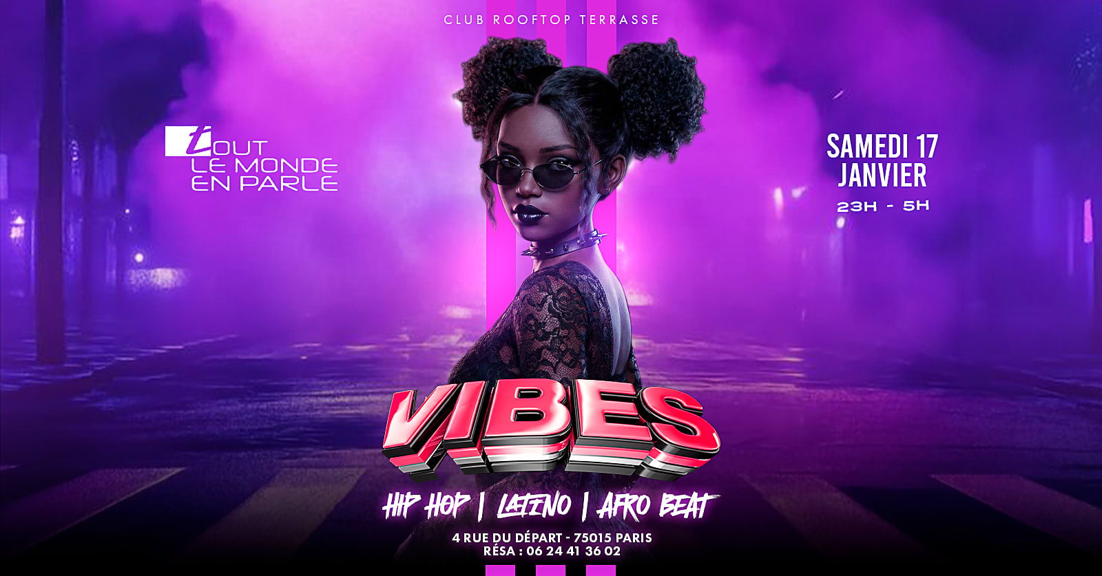 Soiree Vibes /Rooftop / Club / Hiphop/Afrobeat /Latino