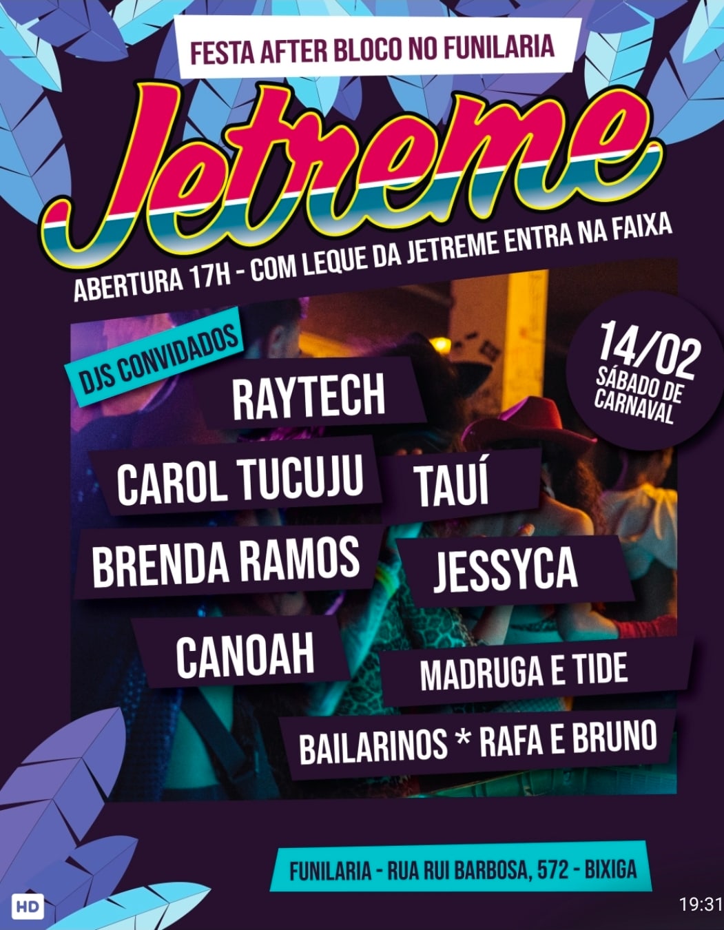 After Bloco Jetreme Na Funilaria - Sabado - 17:00