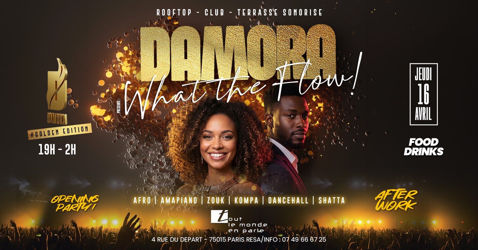 Opening Soiree Damora , Afterwork Afro Caribbean