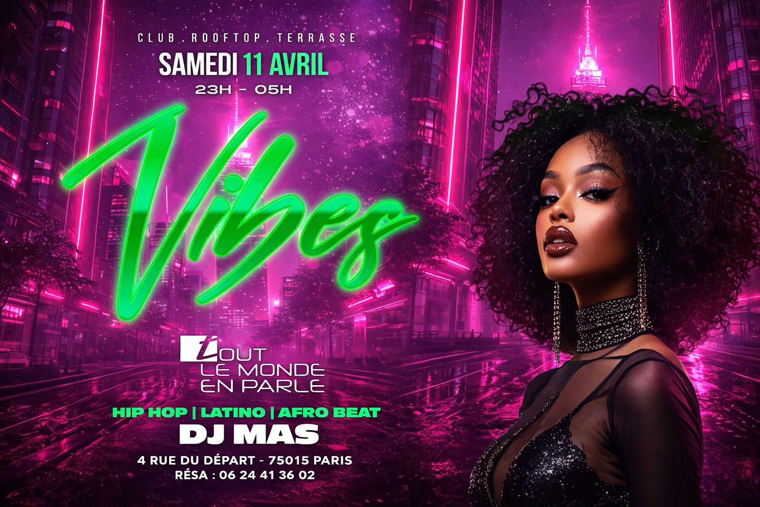 Club Soiree Vibes Rooftop , Hiphop ,Afrobeat , Latino