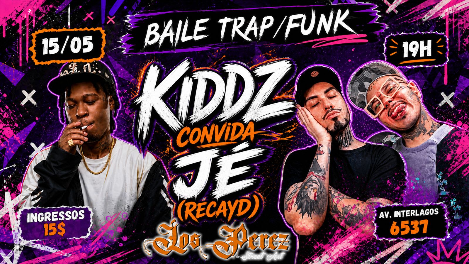 Kiddz Convida Jé (Recayd) - Festival Trap/Funk